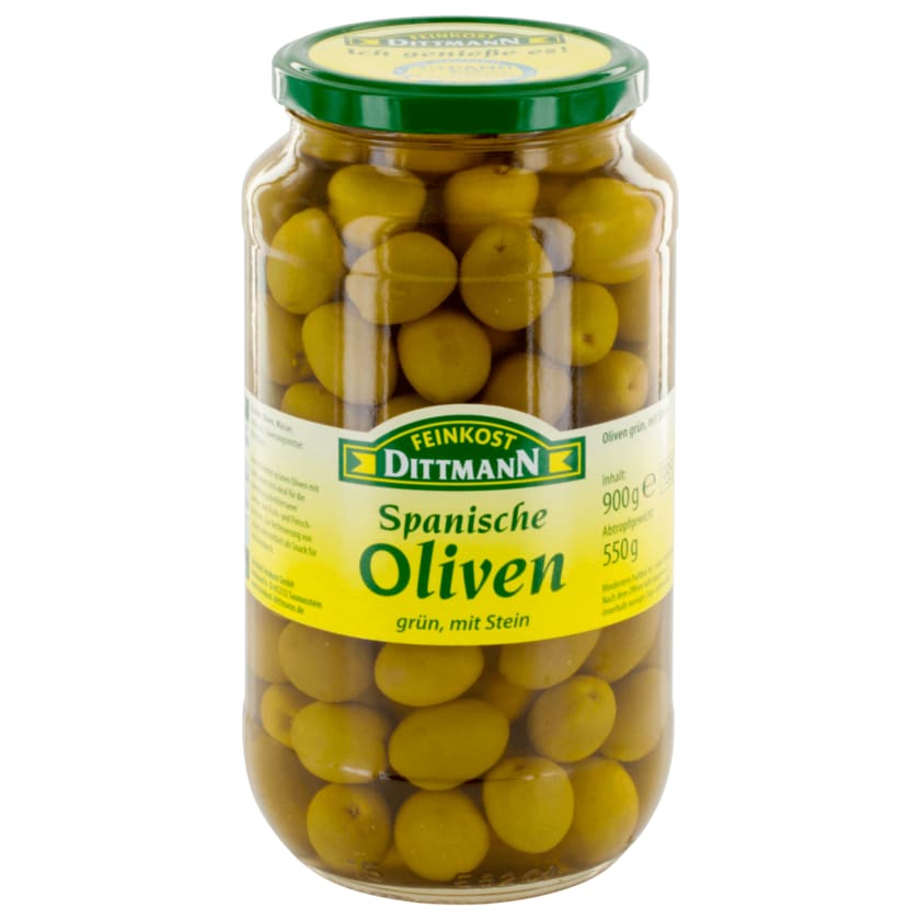 Feinkost Dittmann spanische Oliven grün, mit Stein